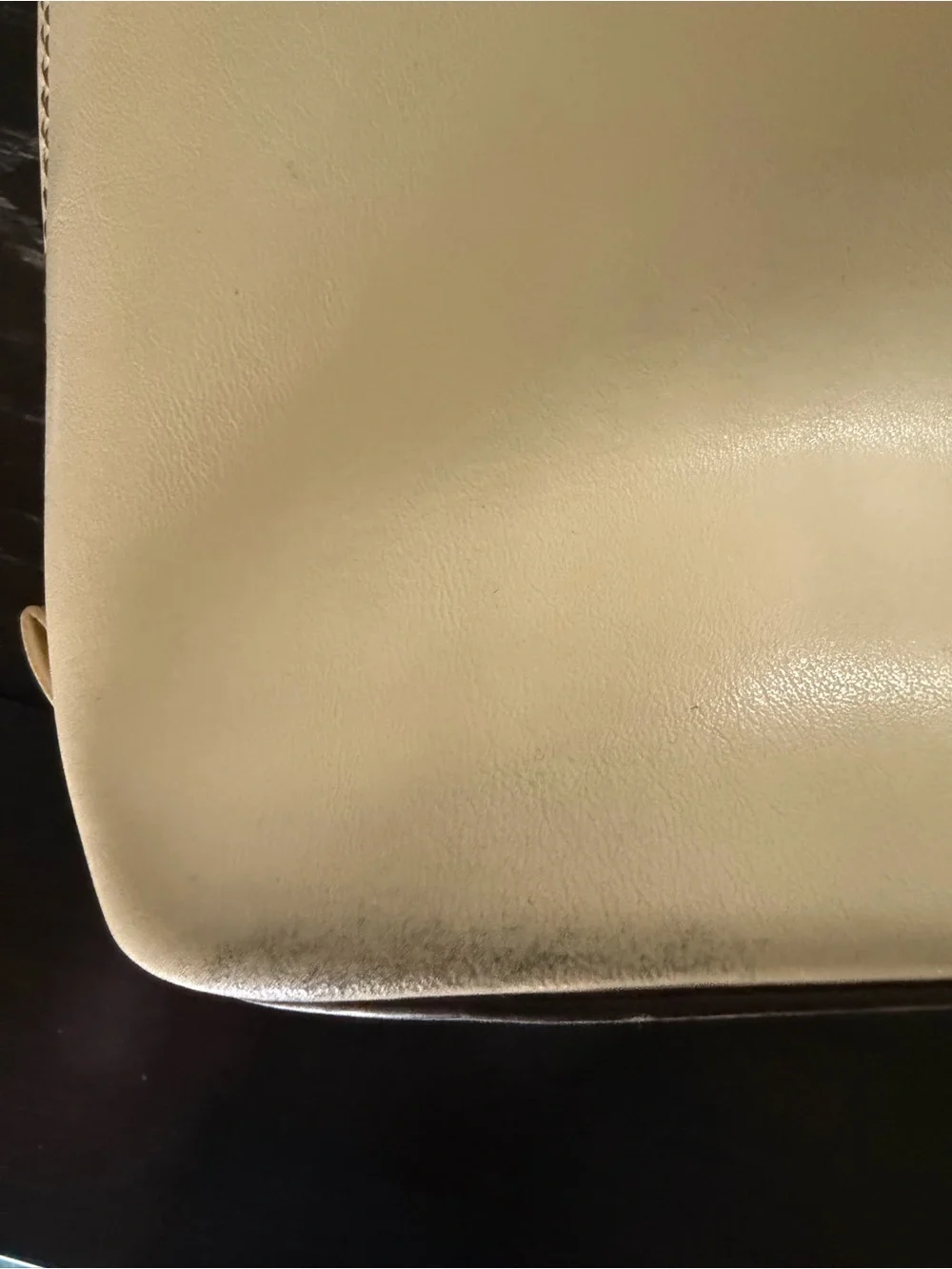 Vintage Jack Georges Milano Leather Laptop Tote Bag Buttercream Yellow